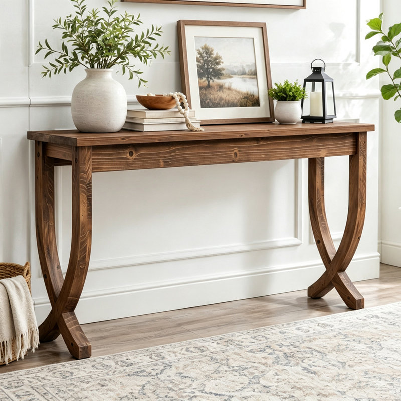 Rustic Style Entryway Table,Console Table