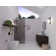 Ursa 30 in. x 78 in. Fully Frameless Gray Tinted Single Fixed Shower Panel