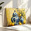 Bleu poterie photos jaune citron toile cadre en bois massif support art mural fruits rustique ferme pour salle à manger restaurant décor 16 po x 24 po