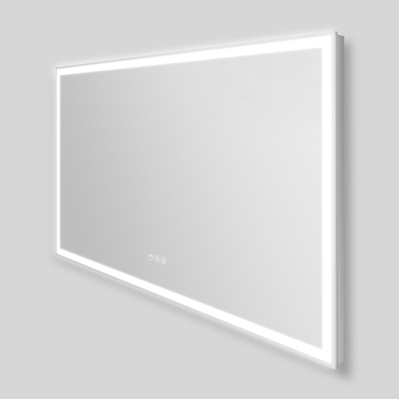 Streamline Rectangular Frameless LED Bathroom Vanity Mirror with Defogger, Dimmability, Color Temperature Change
