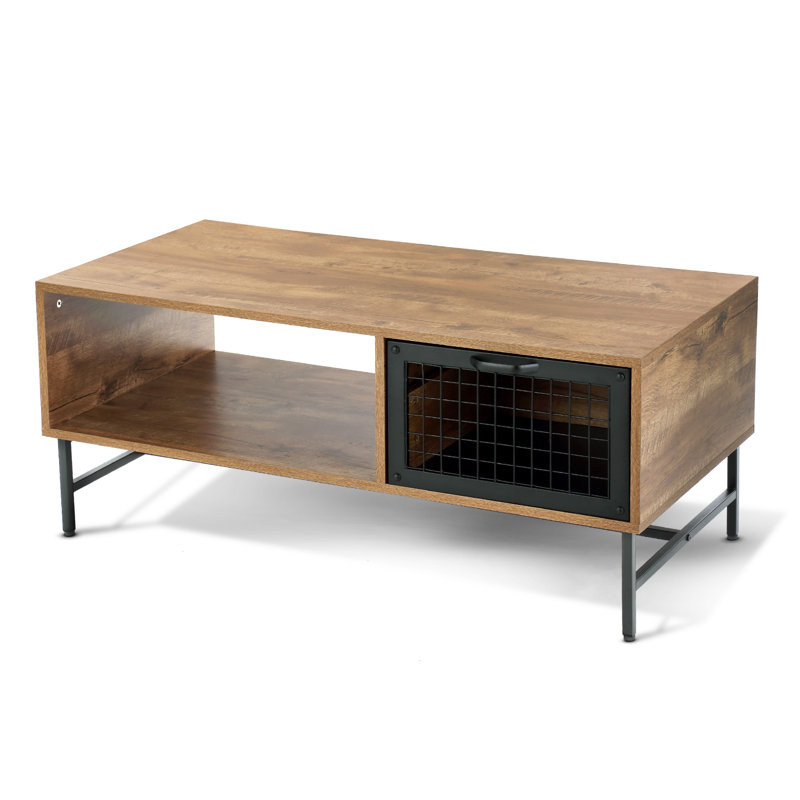 Table basse à 4 pieds avec rangement Parman
