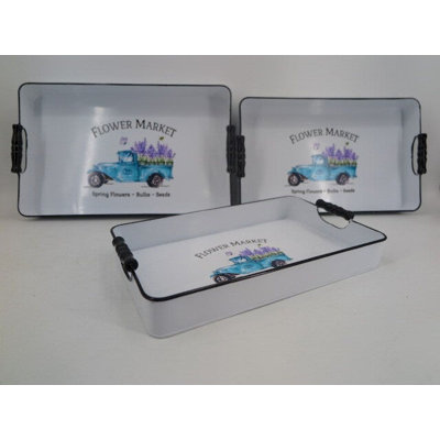 Kashifa Metal Tray - Set of 3