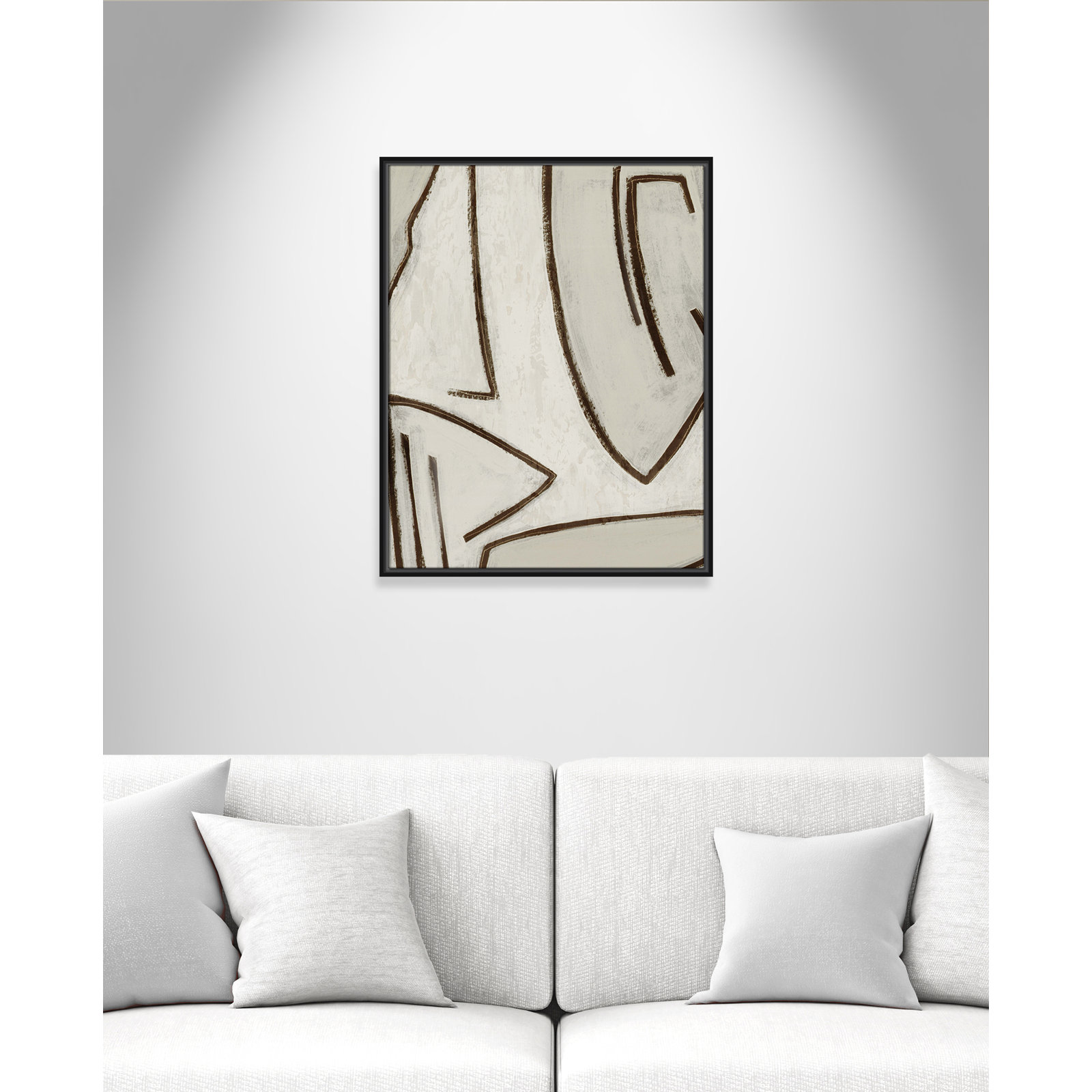 Line Work "Line Work II" Print, Black, 23.5" W x 29.5" H