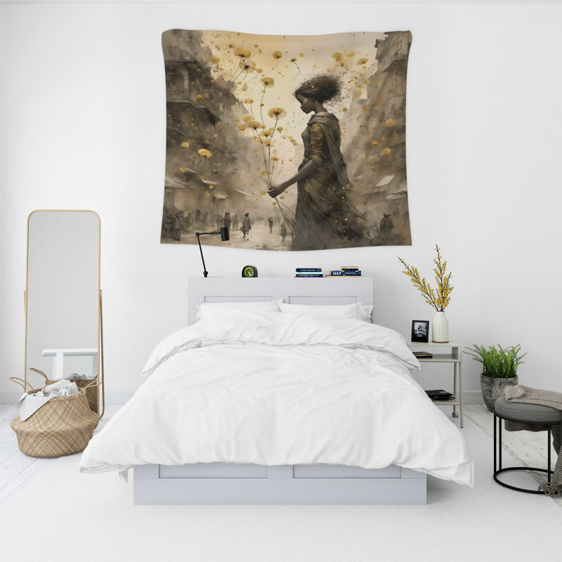 Tapisserie murale, H 80 po x l 68 po x P 0,8 po