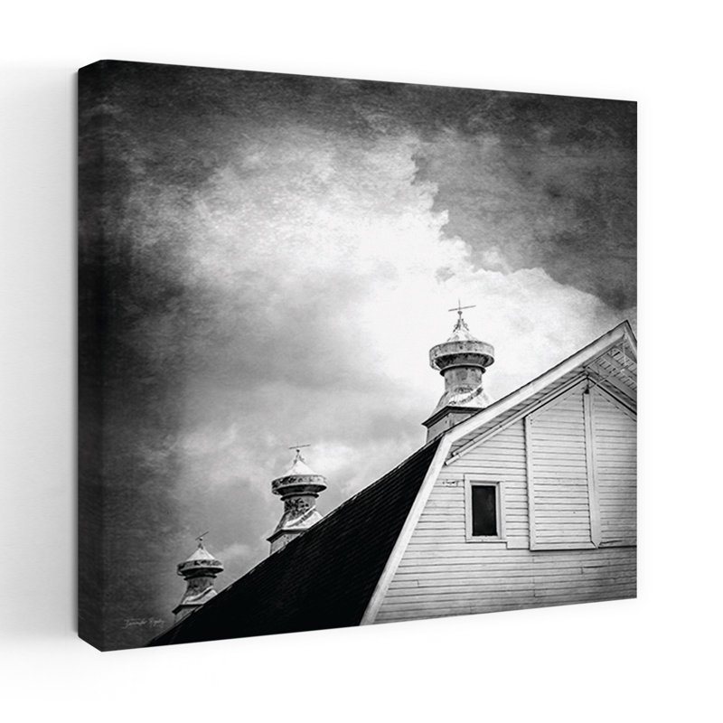 Mcdonald Farm Rustic II Abstract Contemporary Architecture Landscape Art, 18" H x 18" W