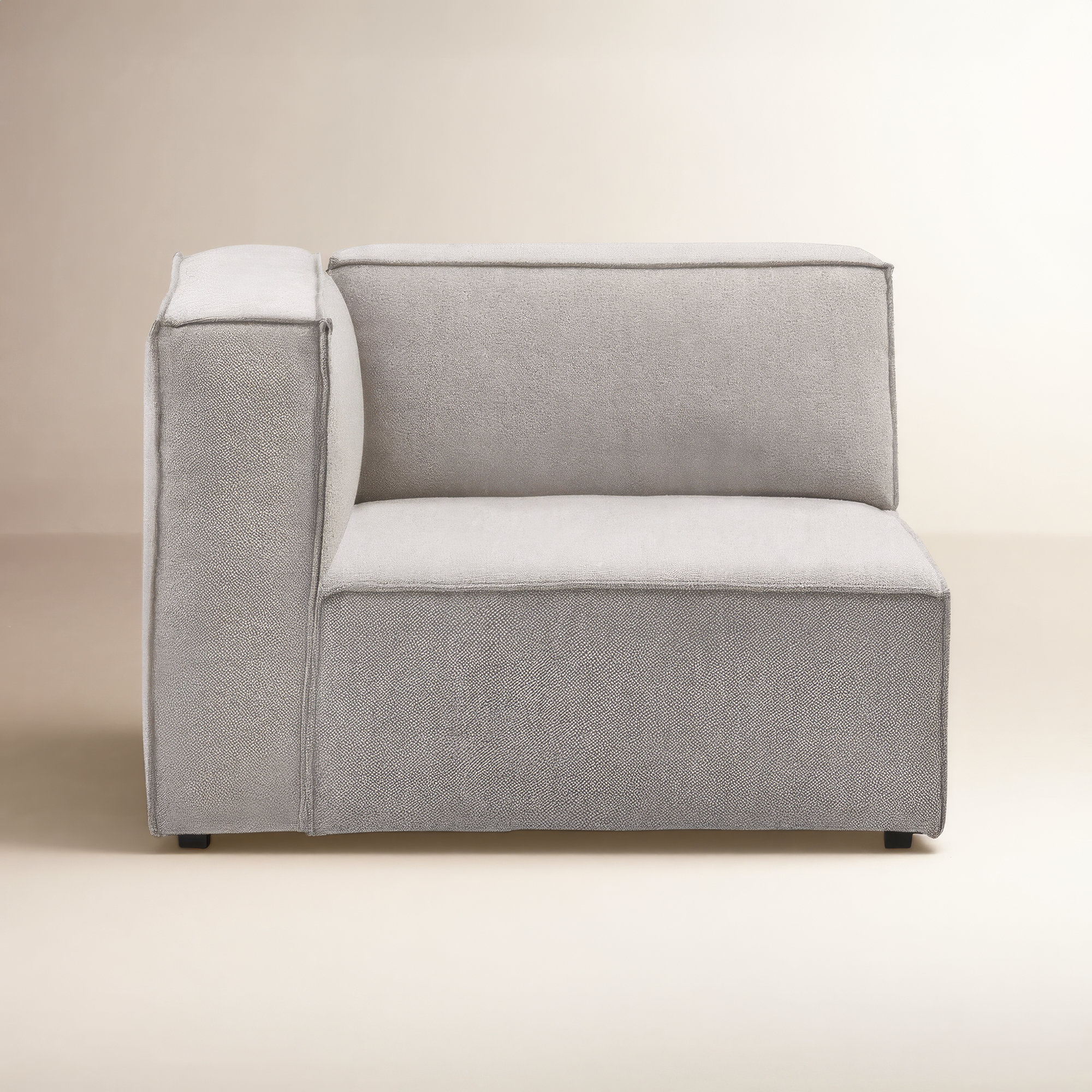 Shonnard Upholstered Armchair, Taupe Performance Boucle