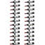 Ensemble de 2 porte-bouteilles à 12 bouteilles pour 24 bouteilles de vin, support à vin mural amovible, support de rangement pour bouteilles de vin utilisé comme une ou quatre, pour salle à manger, cave à vin, cadeau d'amateur de vin
