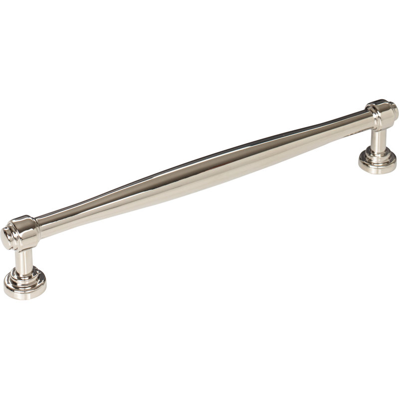 Ulster Bar Pull, Polished Nickel, 7 9/16" Center to Center