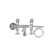 2 Handle Bathroom Clawfoot Tub Faucet with Diverter