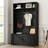 Hall Tree With Storage Bench, 70.9" Tall Entryway Bench With Shoe Storage, Coat Rack And Top Shelf, Freestanding Wooden Hall Tree With Bench For Entryway, And Hallway-271033856