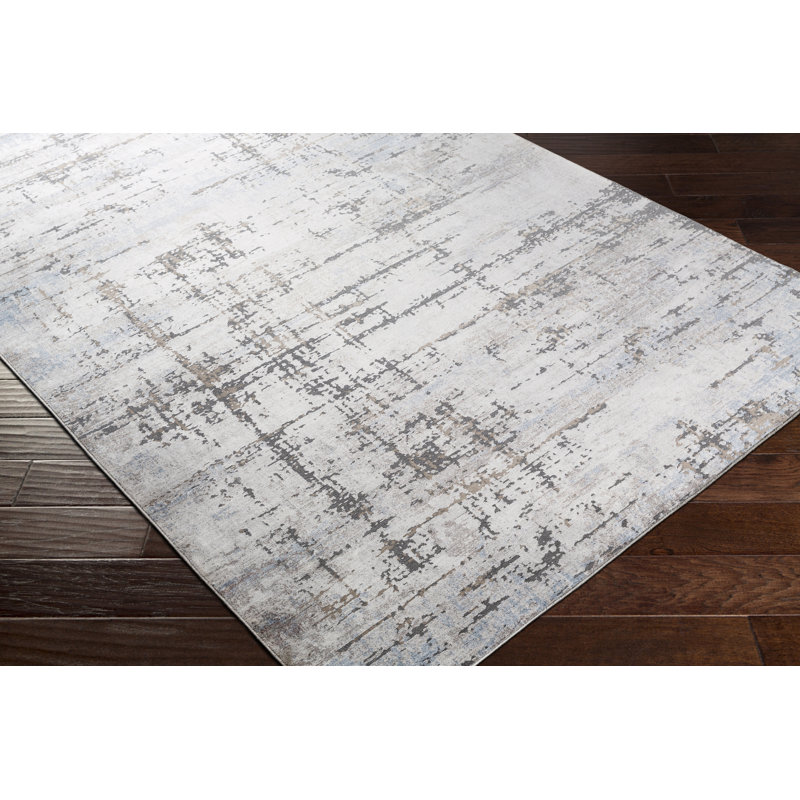 Barefield Viscose Abstract Indoor Rug, Rectangle 2' x 3'