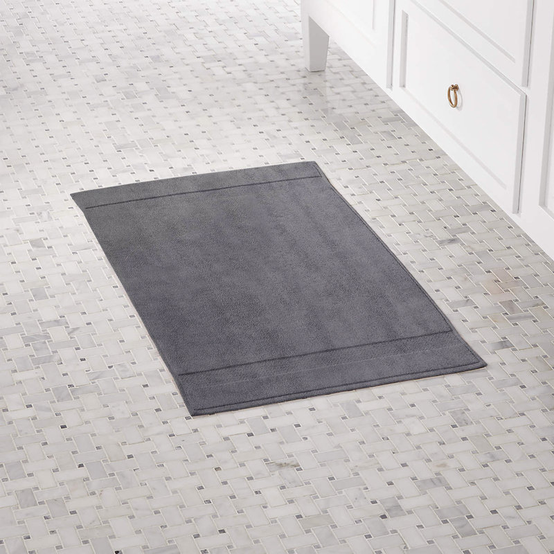 Tapis pour salle de bain Chyrisse, Gris peu de requin