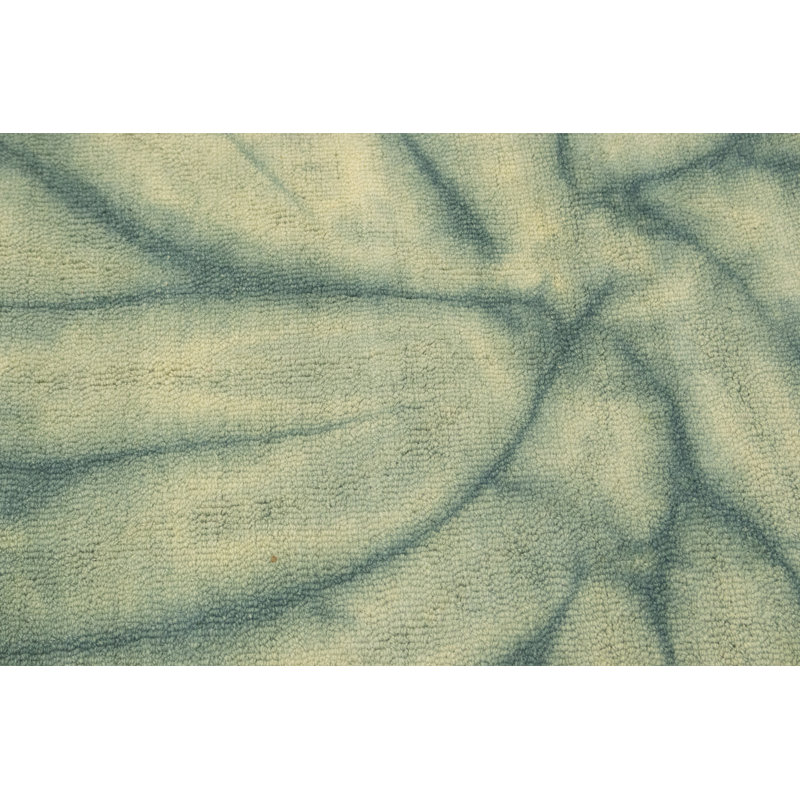 Tapis vert moderne vert 5 x 8