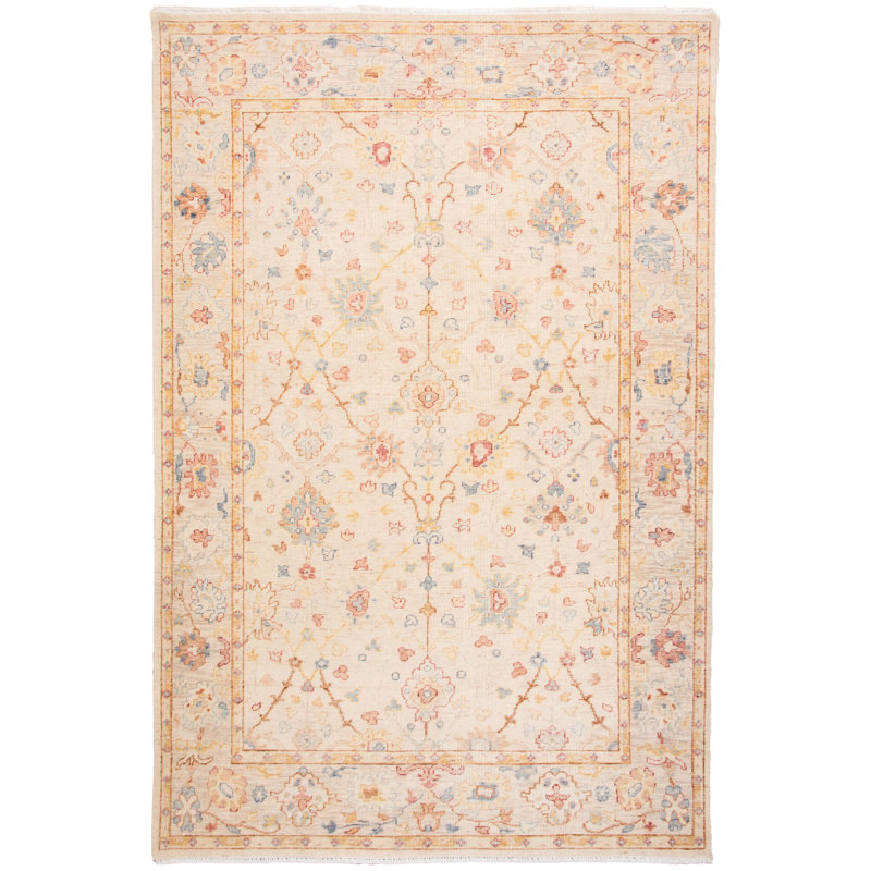 Tapis 100% laine noué à la main, Rectangulaire 8 pi x 10 pi