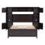 Lit double en bois avec armoire et tablette tout-en-un, espresso-1038945882