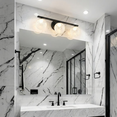 Wall Sconce - 3-Light - Black
