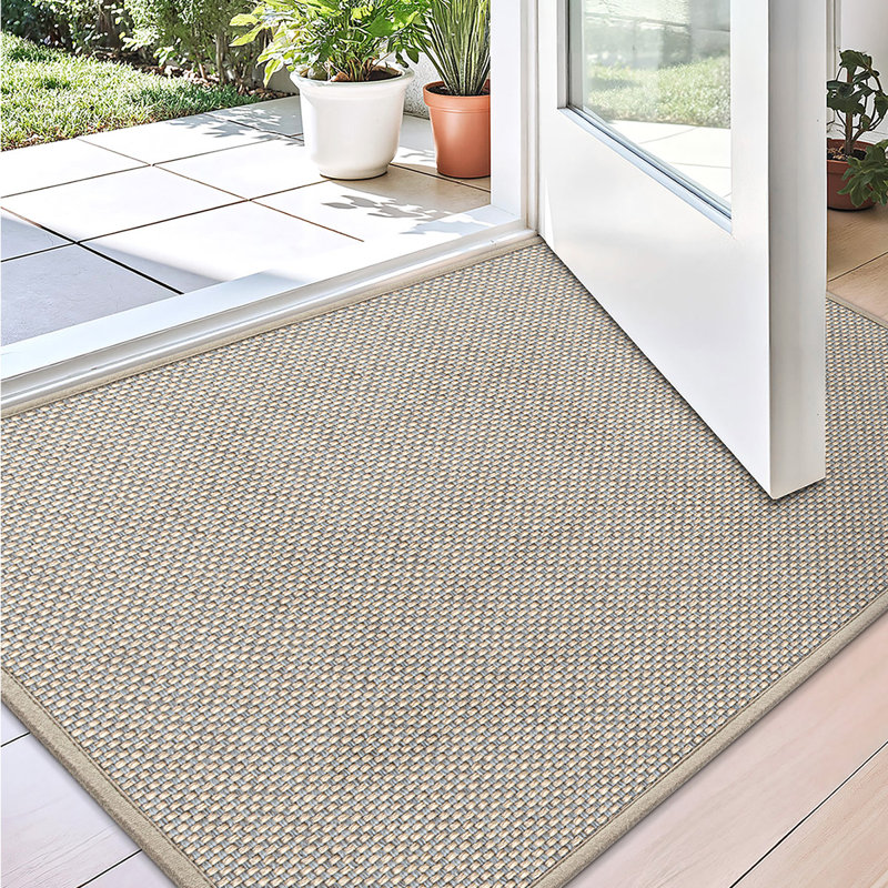 Non-Slip Mother's Day Indoor Doormat, 66cm W x 122cm L, Khaki