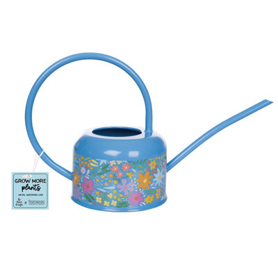 Arrosoir floral en métal Transpac Home Decorations Spring