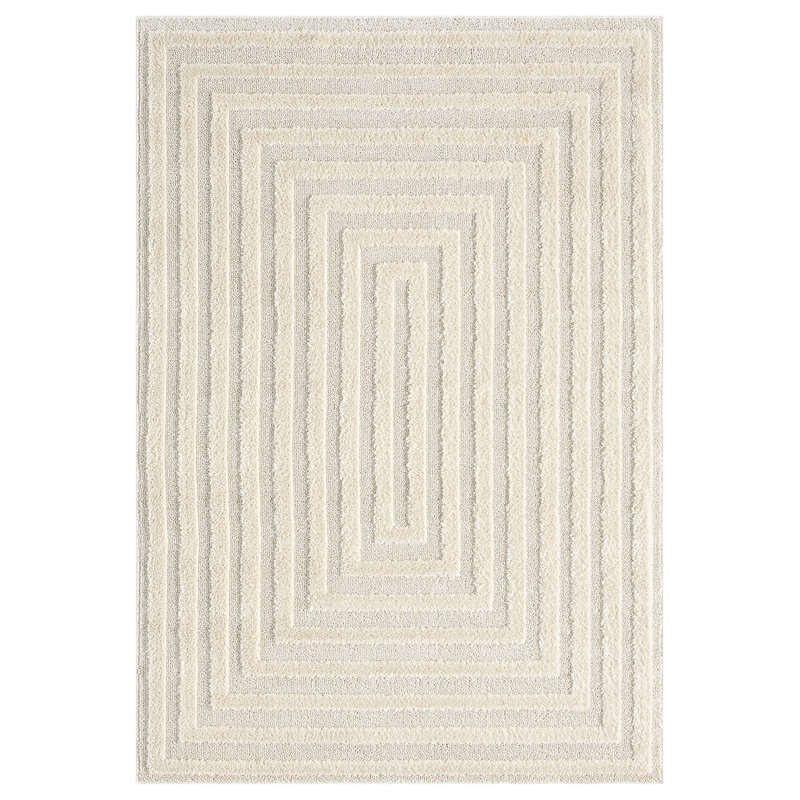 Delvallo Geometric Area Rug, Rectangle 160 x 230 cm