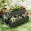 Metal Wagon Planter Box, 3-tier Garden Planter, Outdoor Small Raised Garden Bed-118043727