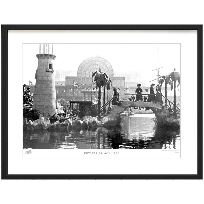 Crystal Palace, 1890 by Francis Frith - Single Picture Frame Print, 60cm H x 80cm W x 2.3cm D