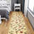 Homeline Non-Slip Rubberback Floral Indoor Runner Rug, Beige-1699440340-1698707248