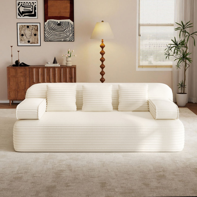 Canapé-lit 78 po, Beige