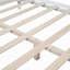 Structure de lit plateforme en bois, lit plateforme de style rétro avec support en lattes de bois-964242777-964242779