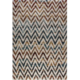 Tapis multicolore à poils longs Brock