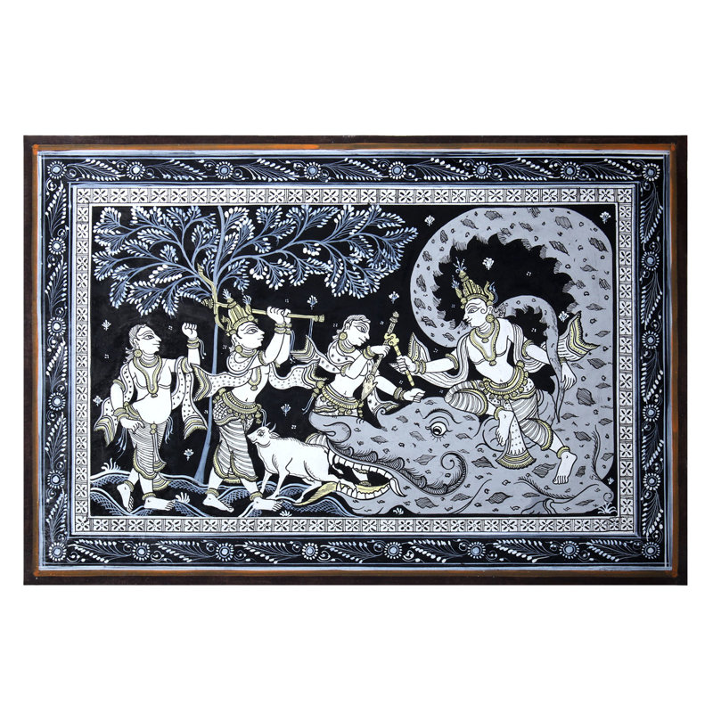 Krishna tuant le démon Aghasura