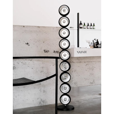 Contemporary Column Multi Orb Standing Accent Light