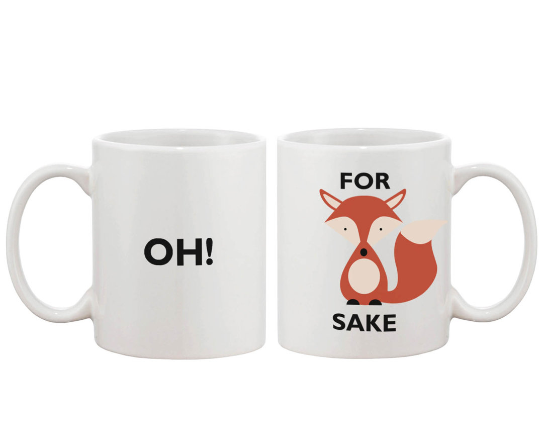 Oh! For Fox Sake Ceramic Coffee Mug 365 Printing Inc