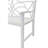 Garden Patio Bench In White - Metal Frame With & Armrest, Strong, Rust-, Protected, Accommodates 2-3 People, Simple Install Seat Construction , Rust-, , Seats 2-3, Assembly