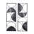 Metal Carved Designs Geometric Brown Wall Decor Set