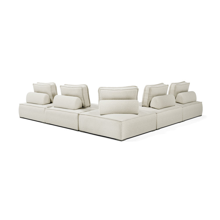 Hampton Outdoor Modular Sofa 06 In Textured Greige