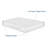 King Size Memory Foam Mattress Topper Cover With Zipper, Rayon From Bamboo Jacquard And 3D Mesh Fabric Backing, Removable And Washable, With Straps,(White)