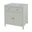 Meuble-lavabo en marbre Celine, vert sauge-866706725