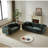 Anakin Chenille Upholstered Sofa Set with Button-Tufting-1372303191