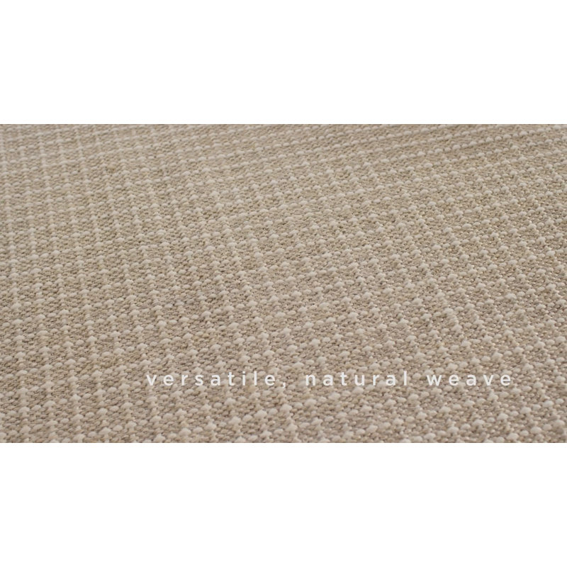 Handmade Ivory Solid Wool 2' x 3' Area Rug