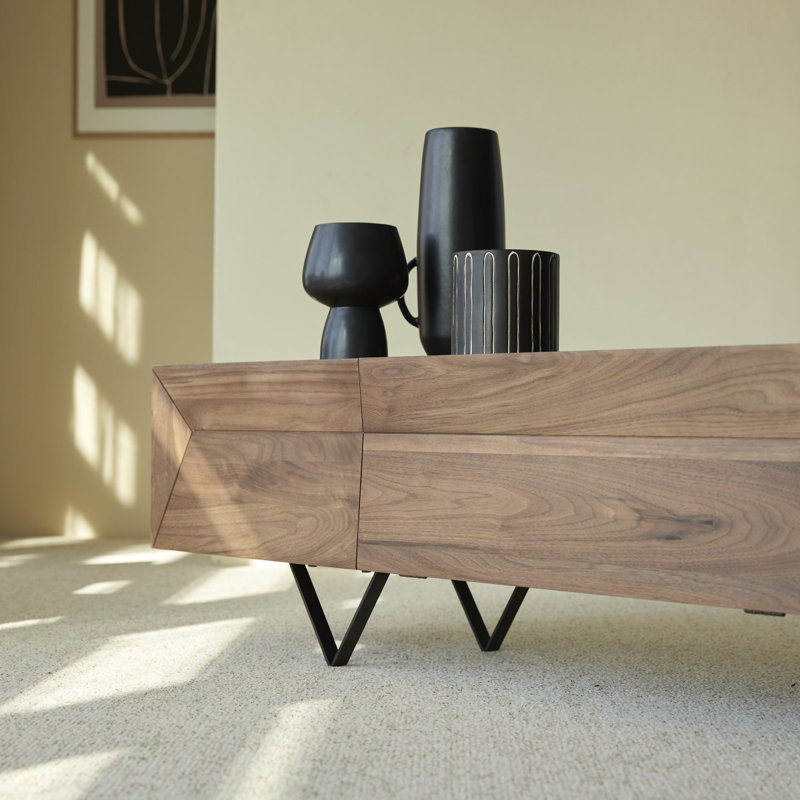 Metric Solid Wood TV Stand