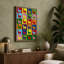 Llama Grid Pop Art - Wrapped Canvas-1418348507-1418348504