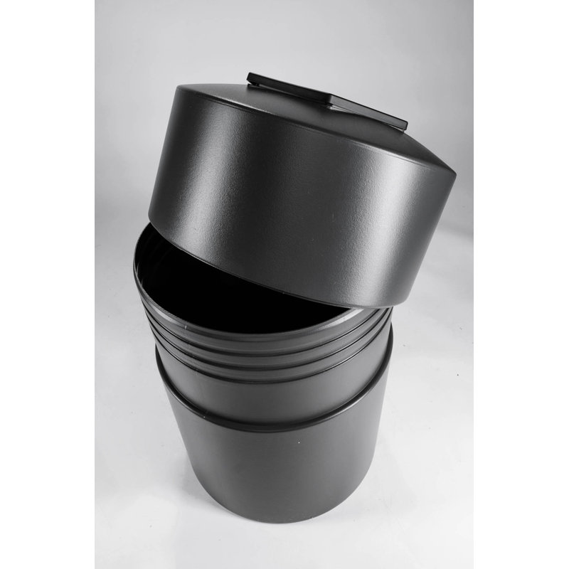 PolyTec Plastic Open Kitchen Trash Can - 45 Gallons