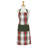 Matthew Christmas Plaid Cotton Bib Apron
