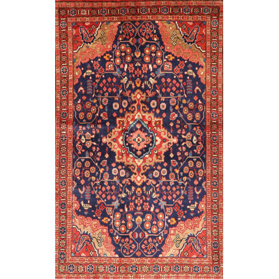 Tapis oriental rouge / beige