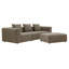 Vector 4 Seater Modular Corner Sofa Fabric 301cm L Shaped Sectional-140749283