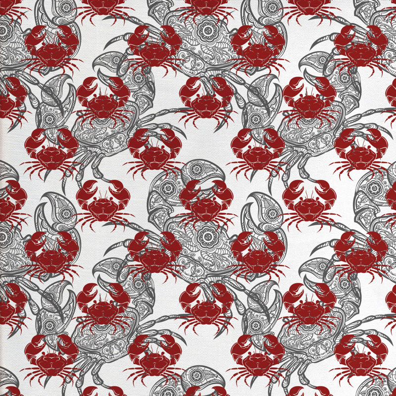 Tissu crabes, l 58 po x L 180 po