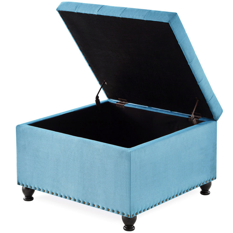 Carré bleu avec capitonnage robuste, Light Blue