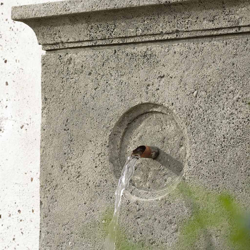 Arles Hand Crafted Weather Resistant Waterfall Fountain, Graystone