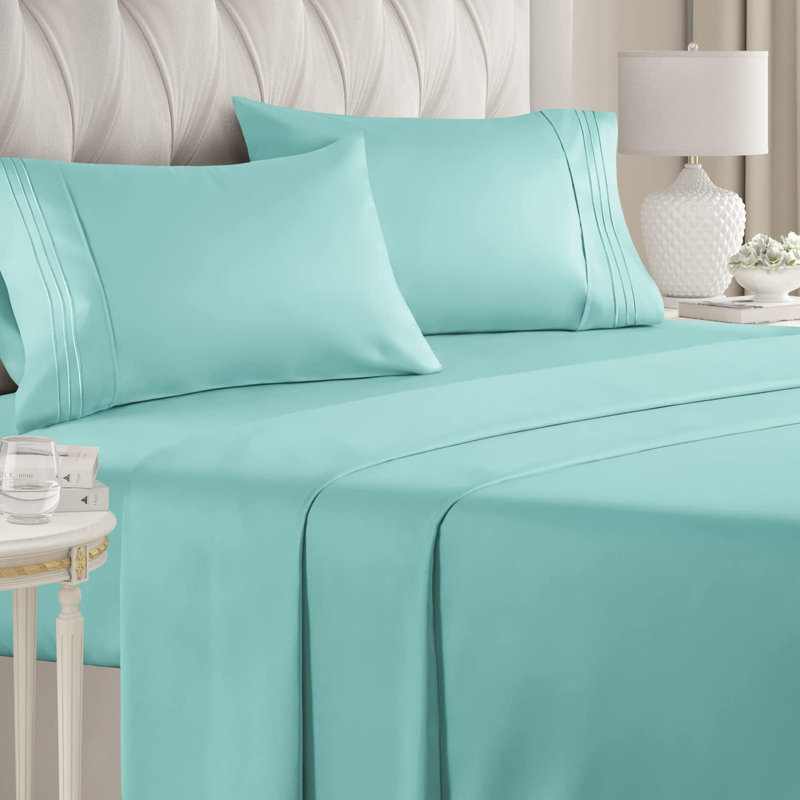 Ensemble de draps de qualité supérieure, doux et infroissables - Ensemble de draps de luxe ultra doux et de qualité supérieure