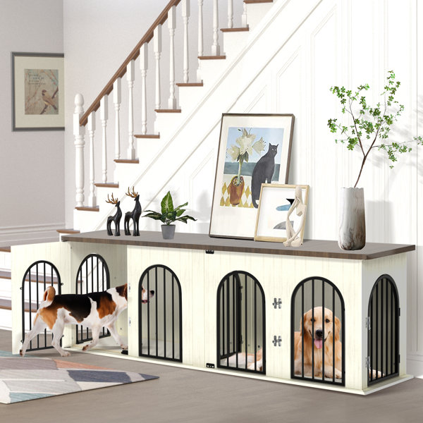 View of Tucker Murphy Pet™ Heavy Duty Dog Crate Furniture Indoor, 71